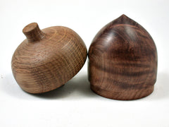 LV-2228 Wooden Acorn Pill Box, Jewelry/Engagement Ring Box from Redwood Burl & Oak-FITTED CAP