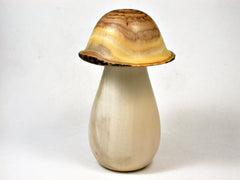 LV-2333  Holly & Japanese Pagoda Tree Wooden Mushroom Threaded Box, Jewelry Box-SCREW CAP