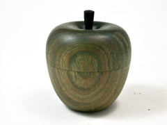 LV-2360 Verawood & Ebony Stem Wooden Apple Threaded Box-SCREW CAP
