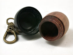 LV-2285 Acorn Pendant Box, Charm, Pill Holder from Sandalwood & Ebony-SCREW CAP