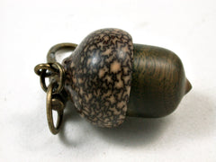 LV-2379 Verawood & Betelnut Acorn Pendant Box,Bag Charm, Keychain-SCREW CAP