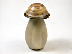 LV-2395 Holly & Japanese Pagoda Tree Wooden Mushroom Threaded Box, Jewelry Box-SCREW CAP