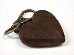 LV-2451 California Manzanita Burl Wooden Heart Charm, Keychain, Wedding, Anniversary Gift-Hand Made