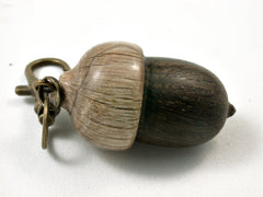 LV-2409 English Bog Oak & Live Oak Acorn Pendant Box, Bag Charm, Keychain-SCREW CAP