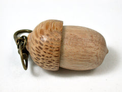 LV-2432 Perfume Wood & Royal Palm Acorn Pendant Box, Bag Charm, Keychain-SCREW CAP