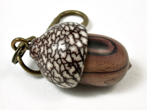 LV-2435 Camatillo & Betelnut Acorn Pendant Box, Bag Charm, Keychain-SCREW CAP
