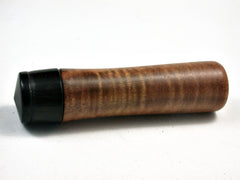 LV-2496 Curly Koa with Ebony Wooden Slim Box, Toothpick Holder, Needle Case-SCREW CAP