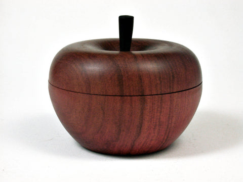 LV-2508 Redheart Wooden Apple Threaded Box-SCREW CAP