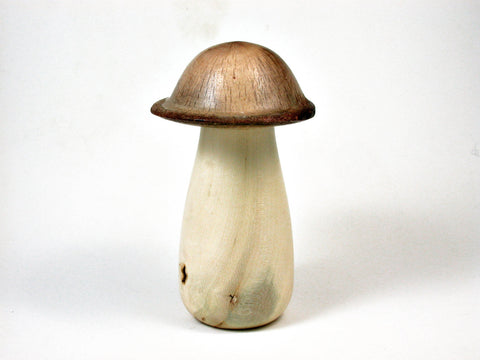 LV-2521 Threaded Wooden Mushroom Box from Holly & California Live Oak