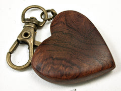 LV-2546 Arizona Desert Ironwood Wooden Heart Charm, Keychain, Wedding Gift-Unique Hand Made