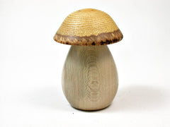 LV-2558 American Holly & Wisteria Threaded Wooden Mushroom Box
