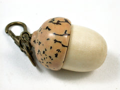 LV-2540 Holly & Palm Nut Acorn Pendant Box, Bag Charm, Keychain-SCREW CAP