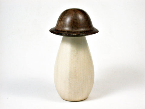 LV-2522 Threaded Wooden Mushroom Box from Holly & California Live Oak