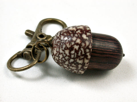 LV-2531 Camatillo & Betelnut  Acorn Pendant Box, Charm, Pill Holder-SCREW CAP