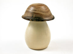 LV-2534 Holly & Japanese Pagoda Tree Wooden Mushroom Threaded Box, Urn-SCREW CAP