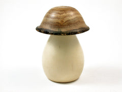 LV-2534 Holly & Japanese Pagoda Tree Wooden Mushroom Threaded Box, Urn-SCREW CAP